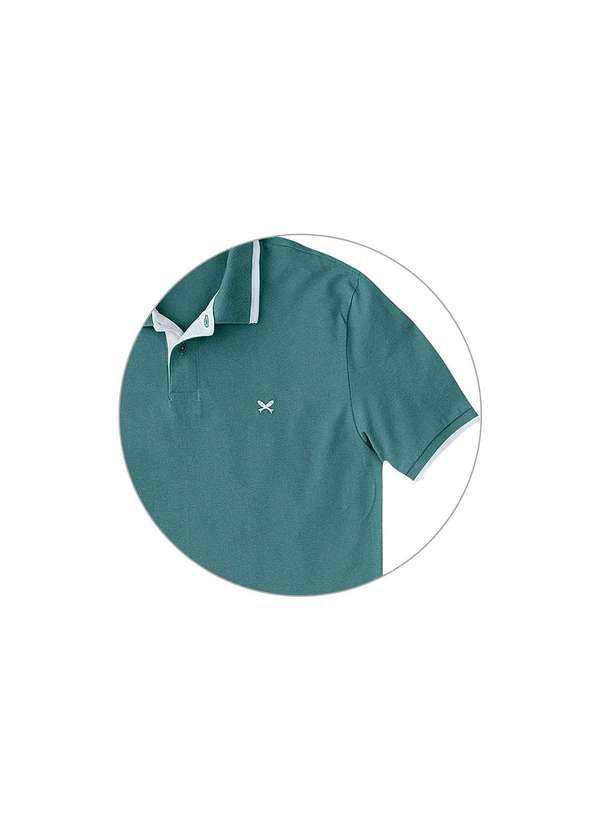 Hering - Camisa Polo Básica Masculina em Malha Piquet com Bordado Verde 2