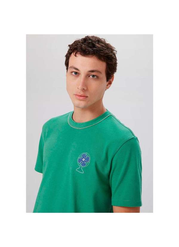 Hering - Camiseta Básica Comfort Masculina Básicos do Brasil Verde 3