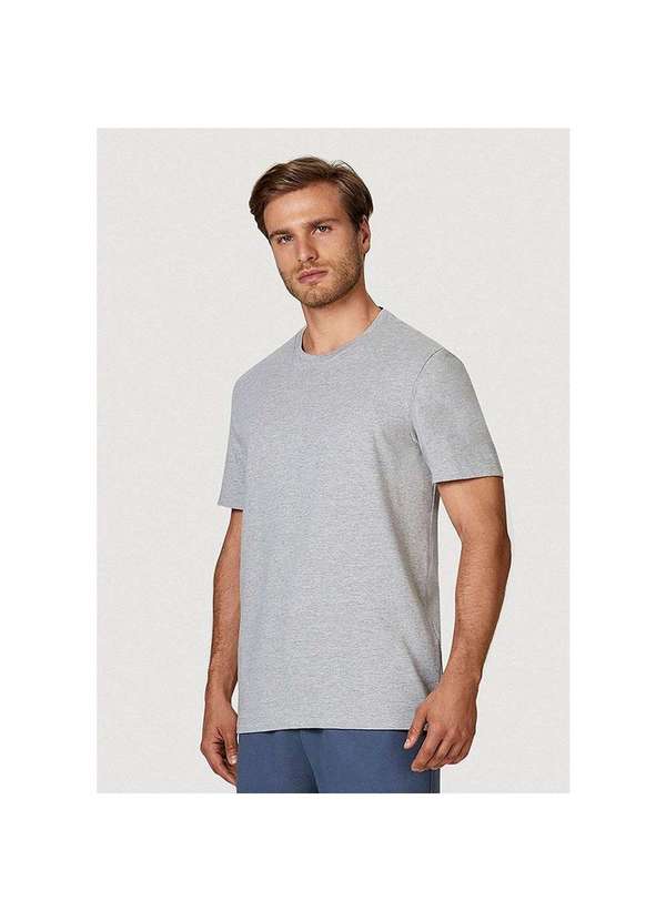 Hering - Camiseta Básica Masculina Super Cotton Cinza-Claro 2