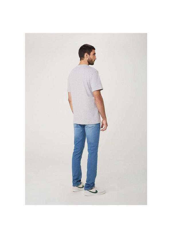 Hering - Camiseta Básica Masculina Super Cotton Cinza-Claro 3