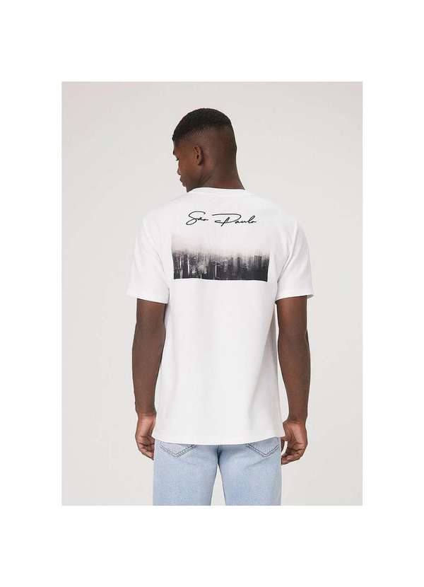 Hering - Camiseta Manga Curta em Malha de Algodão Branco 2