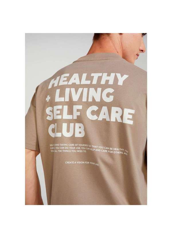 Hering - Camiseta Masculina Manga Curta Super Cotton Bege 5