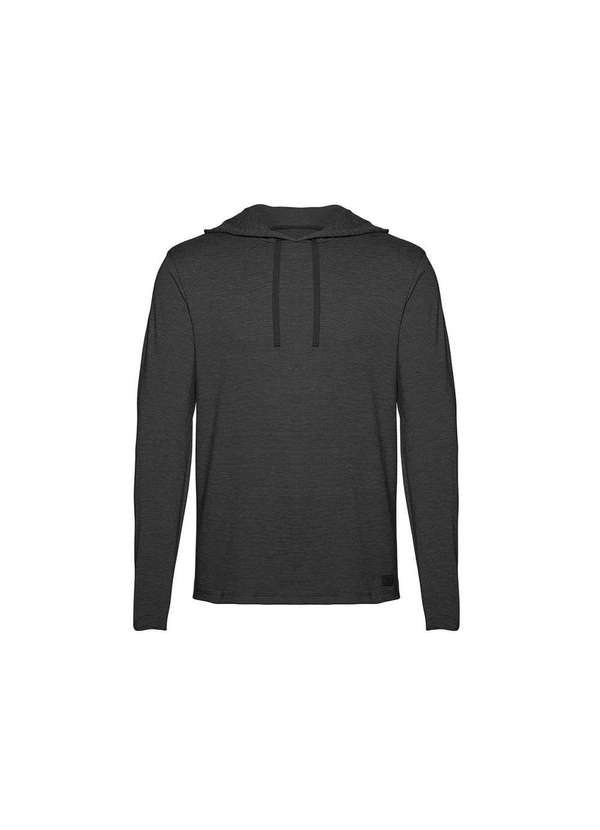 Hering - Camiseta Masculina Slim em Malha de Algodão com Capuz Preto 2