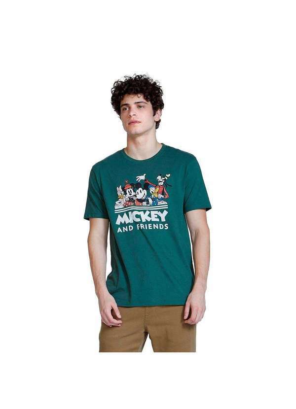 Hering - Camiseta Mickey And Friends Disney Unissex Verde