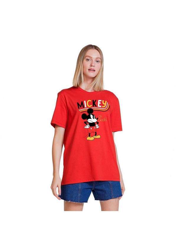 Hering - Camiseta Mickey And Friends Disney Unissex Vermelho
