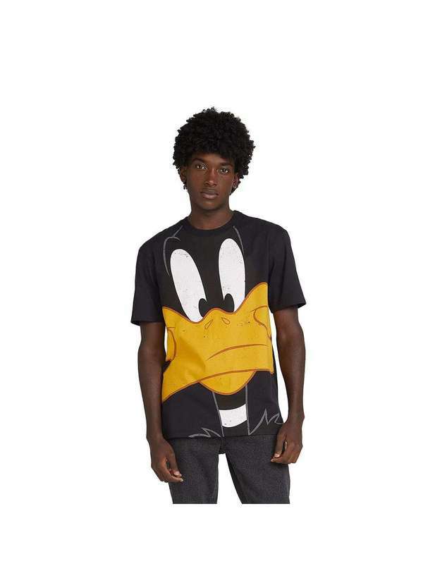 Hering - Camiseta Unissex Looney Tunes Preto