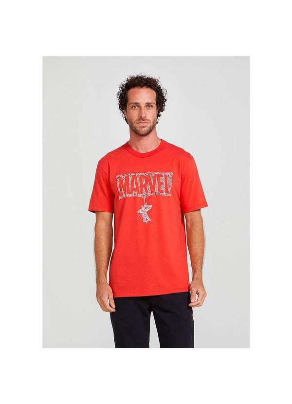 Hering - Camiseta Unissex Marvel Homem Aranha Vermelho