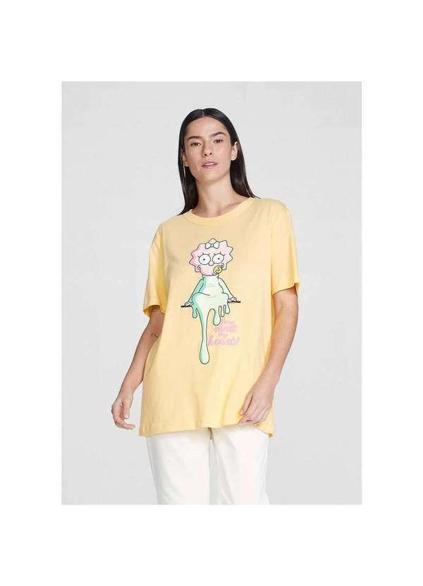 Hering - Camiseta Unissex os Simpsons Estampada Amarelo 2