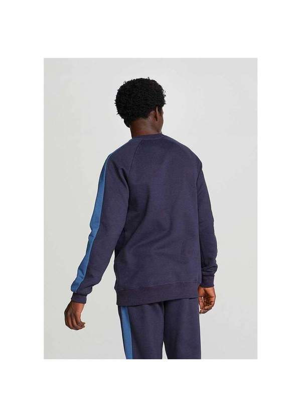 Hering - Blusão Básico Masculino Comfort em Moletom Azul-Marinho 2