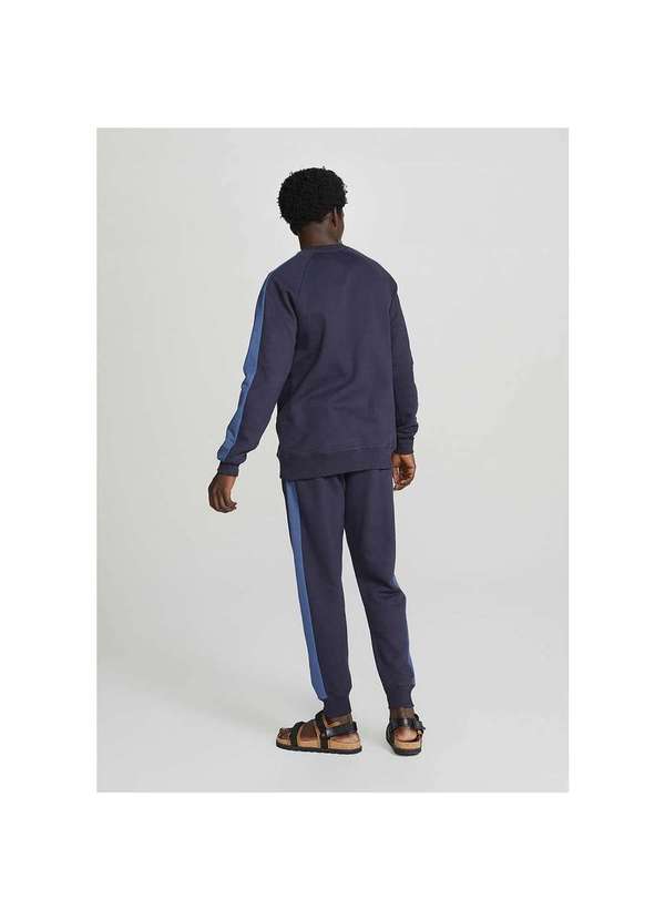 Hering - Blusão Básico Masculino Comfort em Moletom Azul-Marinho 3