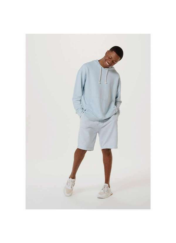 Hering - Blusão Masculino Moletom Comfort com Capuz Azul