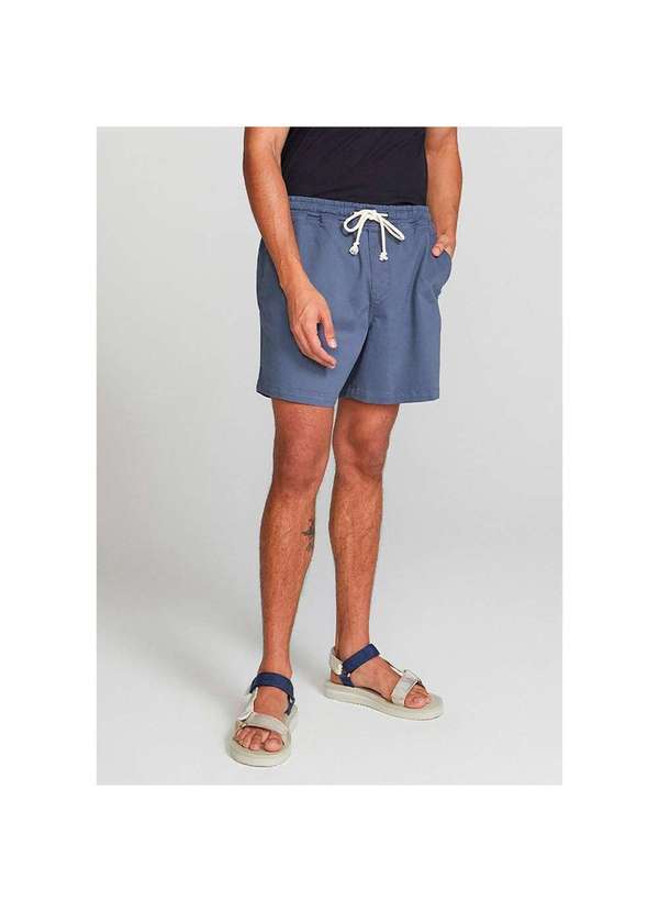 Hering - Shorts Masculino em Sarja Azul-Marinho