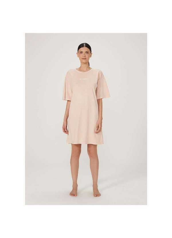 Hering - Camisola Feminina em Algodão com Lavanderia Estonada Rosa