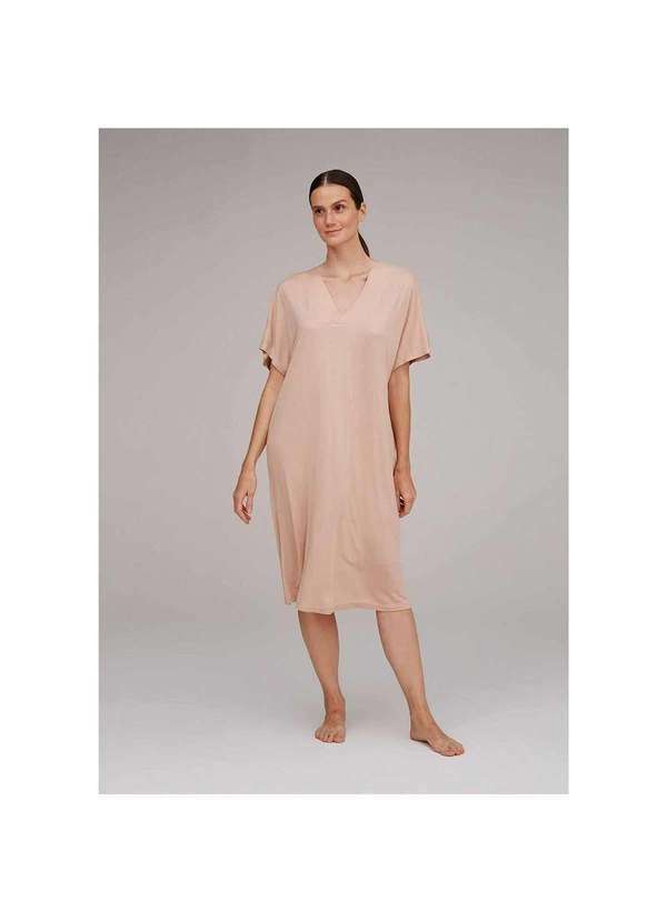 Hering - Camisola Feminina Kaftan em Viscose Bege