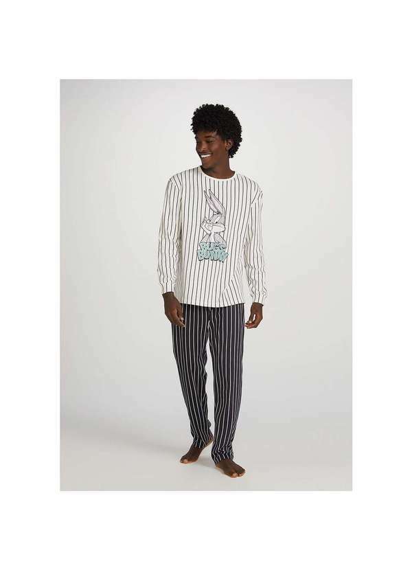 Hering - Pijama Masculino Longo Looney Tunes Pernalonga