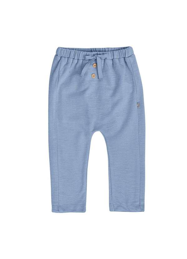 Hering - Calça Bebê Menino em Malha com Textura Atoalhada Azul