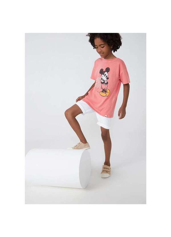 Hering - Camiseta Infantil Menino Estampada Mickey Rosa 2