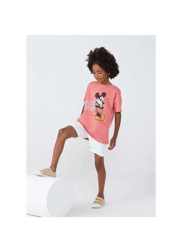 Hering - Camiseta Infantil Menino Estampada Mickey Rosa 4