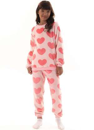 Magicamente Kids - Pijama Infantil em Fleece Feminino - Paixão Profunda - MAGICAMENTE KIDS