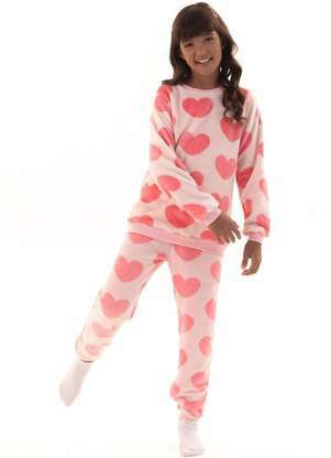 Magicamente Kids - Pijama Infantil em Fleece Feminino - Paixão Profunda - MAGICAMENTE KIDS
