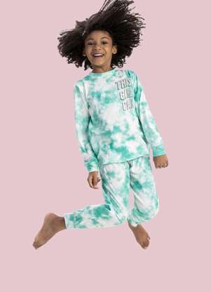 Magicamente Kids - Pijama Longo de Inverno Infantil Feminino - Explosão de Cores - MAGICAMENTE KIDS