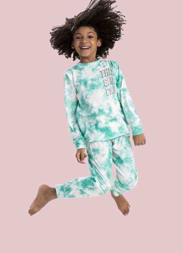 Magicamente Kids - Pijama Longo de Inverno Infantil Feminino - Explosão de Cores
