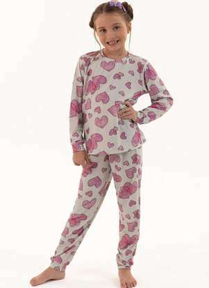 Magicamente Kids - Pijama Longo de Inverno Infantil Feminino - Leveza do Amor - MAGICAMENTE KIDS