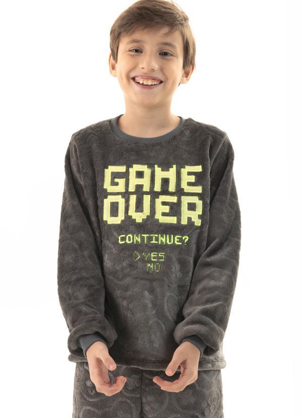Magicamente Kids - Pijama Infantil em Fleece Masculino - Fase Noturna