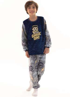 Magicamente Kids - Pijama Infantil em Fleece Masculino Brilha no Escuro-Missão Final - MAGICAMENTE KIDS