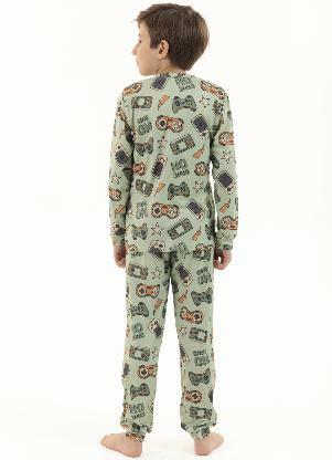 Magicamente Kids - Pijama Longo de Inverno Infantil Masculino - Modo Descanso - MAGICAMENTE KIDS