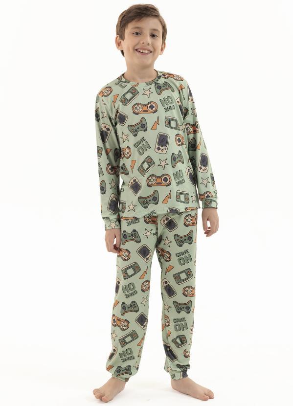 Magicamente Kids - Pijama Longo de Inverno Infantil Masculino - Modo Descanso