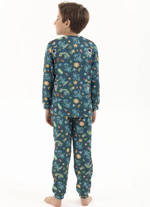 Magicamente Kids - Pijama Longo de Inverno Infantil Masculino - Soneca Sideral - MAGICAMENTE KIDS