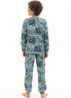 Magicamente Kids - Pijama Longo Inf. Masc. Brilha no Escuro - Feito Fóssil - MAGICAMENTE KIDS