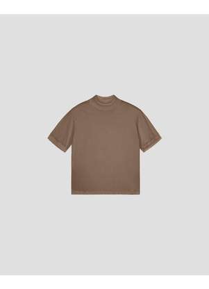 Cereja Rosa - Blusa Feminina em Meia Malha com Gola Alta Marrom - CEREJA ROSA
