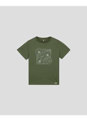 Cereja Rosa - Blusa Feminina em Meia Malha com Retilínea Verde - CEREJA ROSA