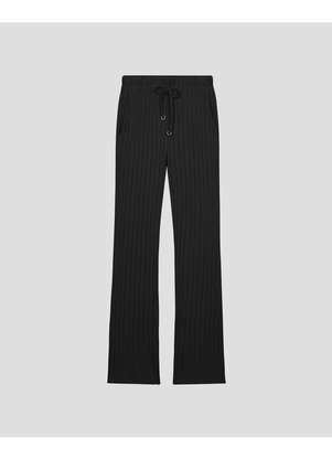 Cereja Rosa - Calça Feminina em Cotton Canelado com Bolso Preto - CEREJA ROSA