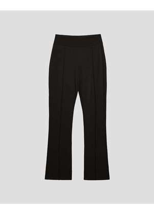 Cereja Rosa - Calça Feminina em Molecotton com Nervura Preto - CEREJA ROSA