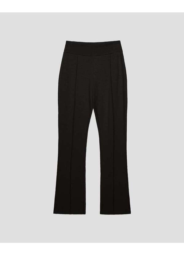 Cereja Rosa - Calça Feminina em Molecotton com Nervura Preto