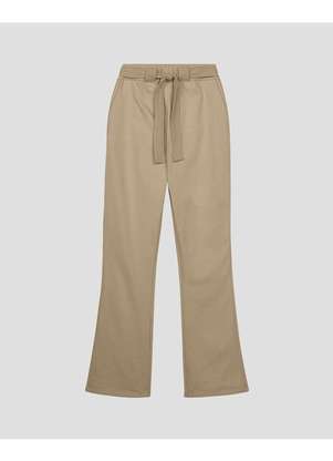 Cereja Rosa - Calça Feminina em Moletom com Faixa e Bolso - Bege - CEREJA ROSA