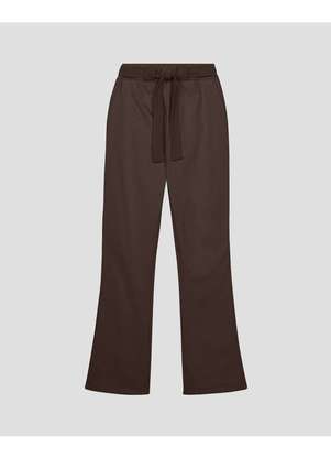 Cereja Rosa - Calça Feminina em Moletom com Faixa e Bolso - Marrom - CEREJA ROSA