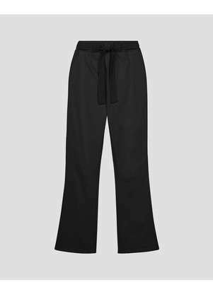Cereja Rosa - Calça Feminina em Moletom com Faixa e Bolso - Preto - CEREJA ROSA