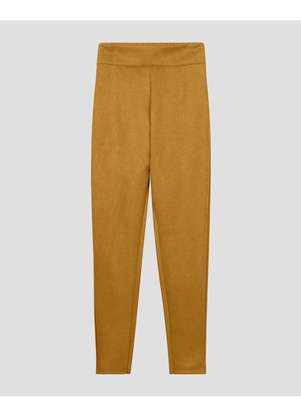 Cereja Rosa - Calça Feminina Montaria Aveludada Camel - CEREJA ROSA