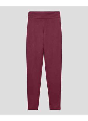 Cereja Rosa - Calça Feminina Montaria Aveludada Carmim - CEREJA ROSA
