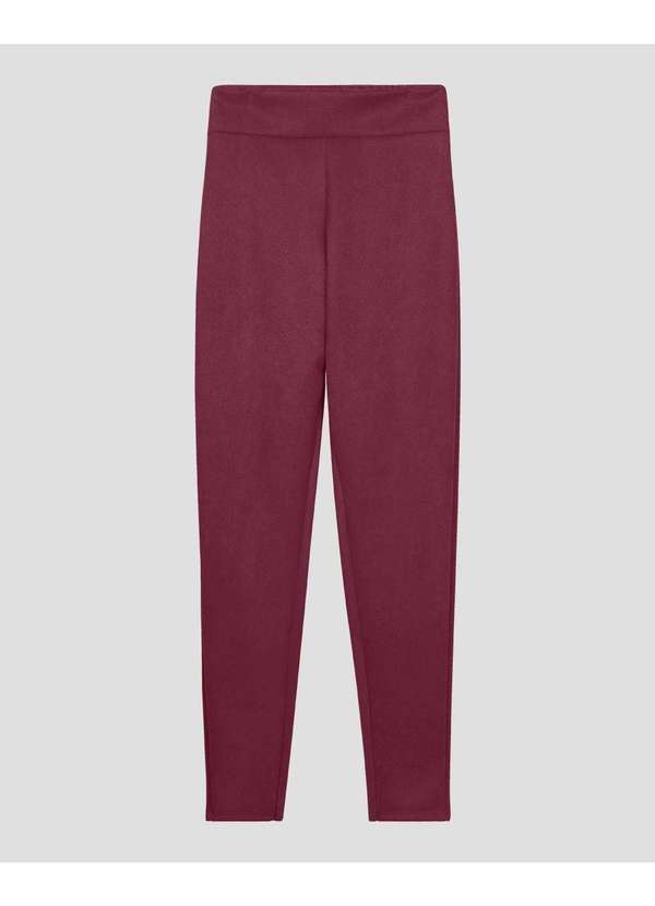 Cereja Rosa - Calça Feminina Montaria Aveludada Carmim