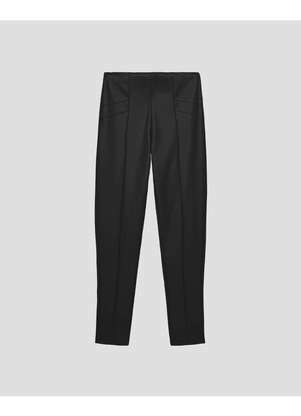 Cereja Rosa - Calça Feminina Montaria em Neocouro com Elastano Preto - CEREJA ROSA