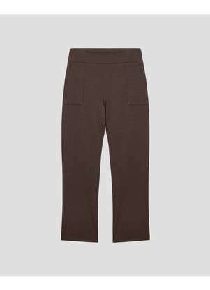 Cereja Rosa - Calça Feminina Plus Size em Molecotton com Bolso Marrom - CEREJA ROSA