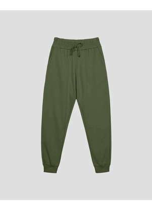 Cereja Rosa - Calça Jogger Feminina em Moletom com Bolso Verde - CEREJA ROSA