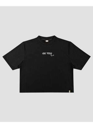 Based - Blusa Juvenil Feminina Canelada com Estampa Preto - BaseD