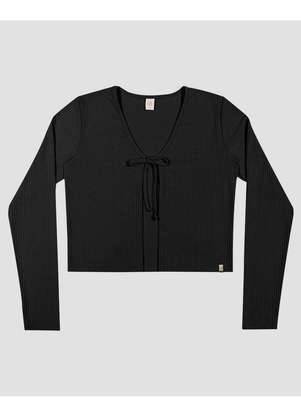Based - Conjunto Juvenil Feminino Canelada Preto - BaseD