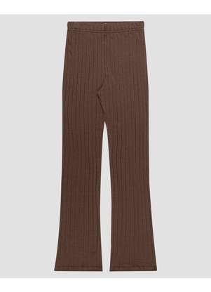 Cereja Rosa - Calça Juvenil Feminina em Cotton Canelado Marrom - CEREJA ROSA